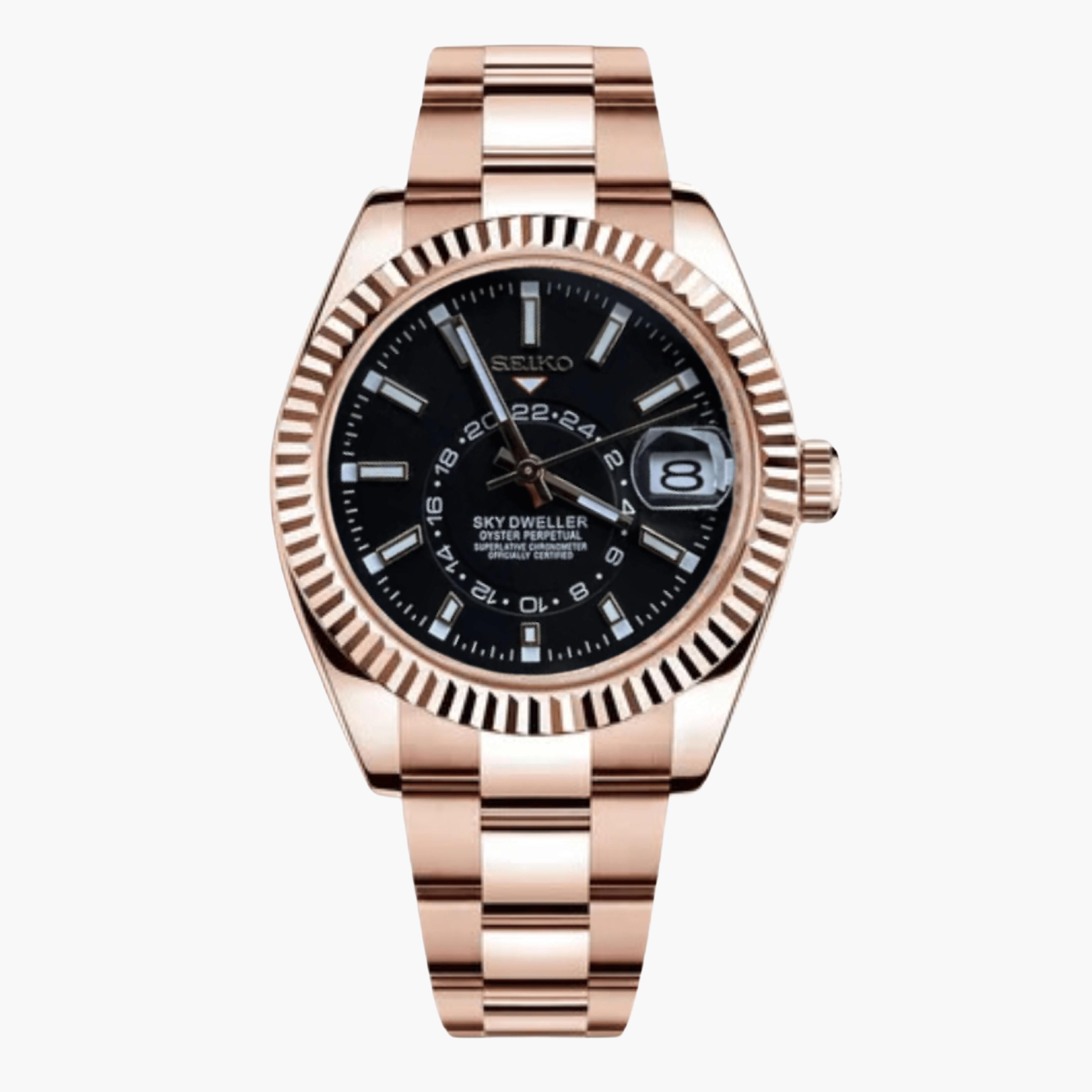 SeikoDweller Gold Black