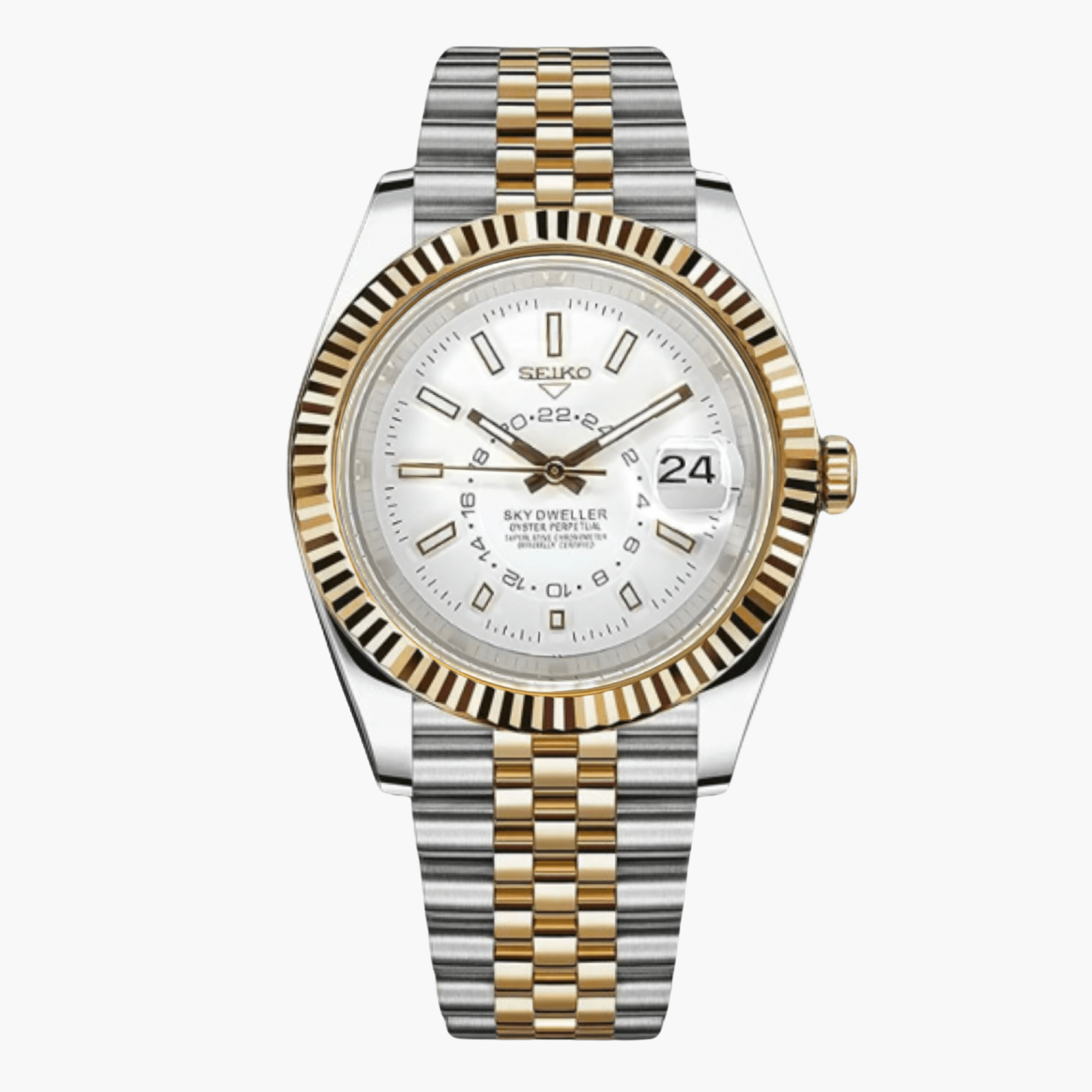 SeikoDweller Twotone White