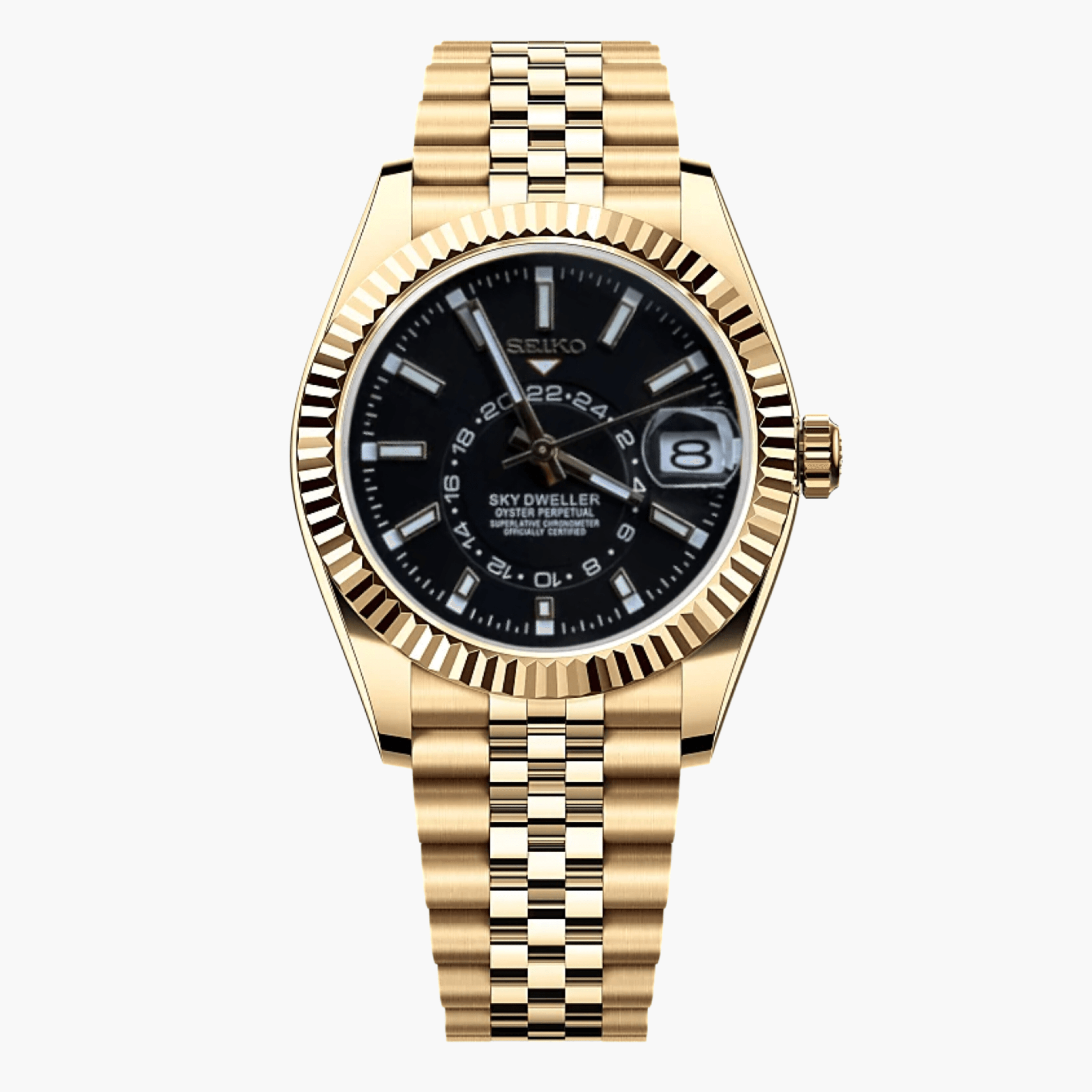 SeikoDweller Gold/ Black