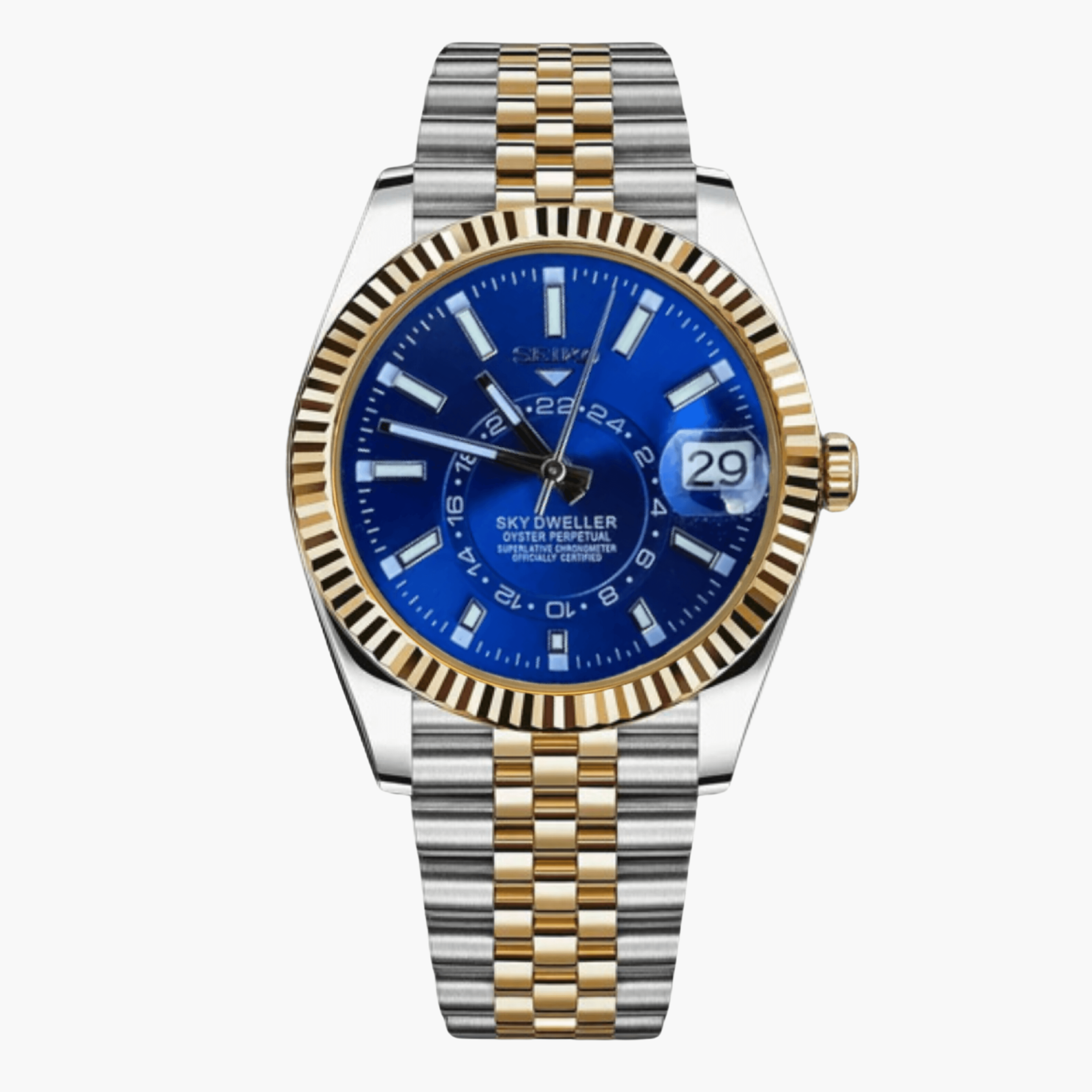 SeikoDweller Twotone Blue