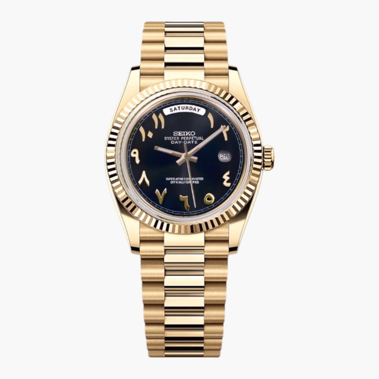 Seikodate Black Arabic Gold