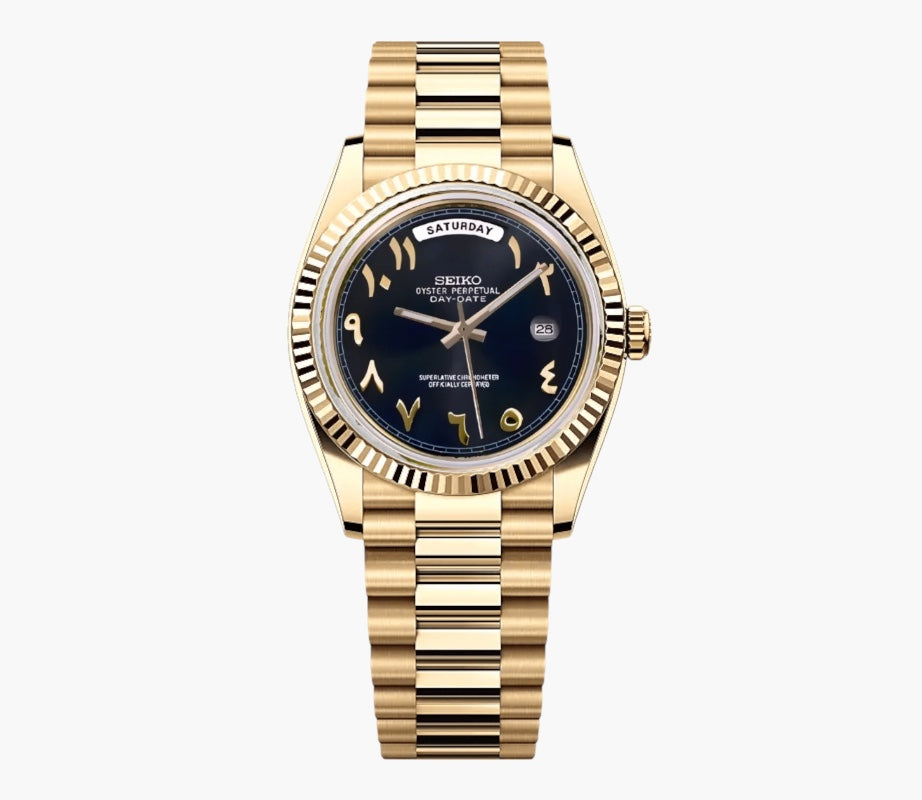Seikodate Black Arabic Gold