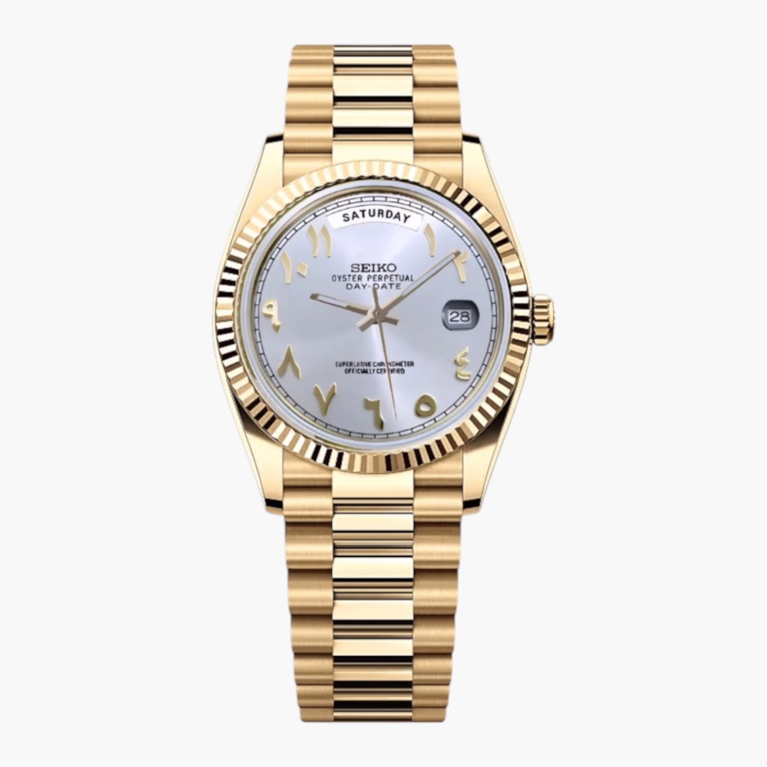 Seikodate White Arabic Gold